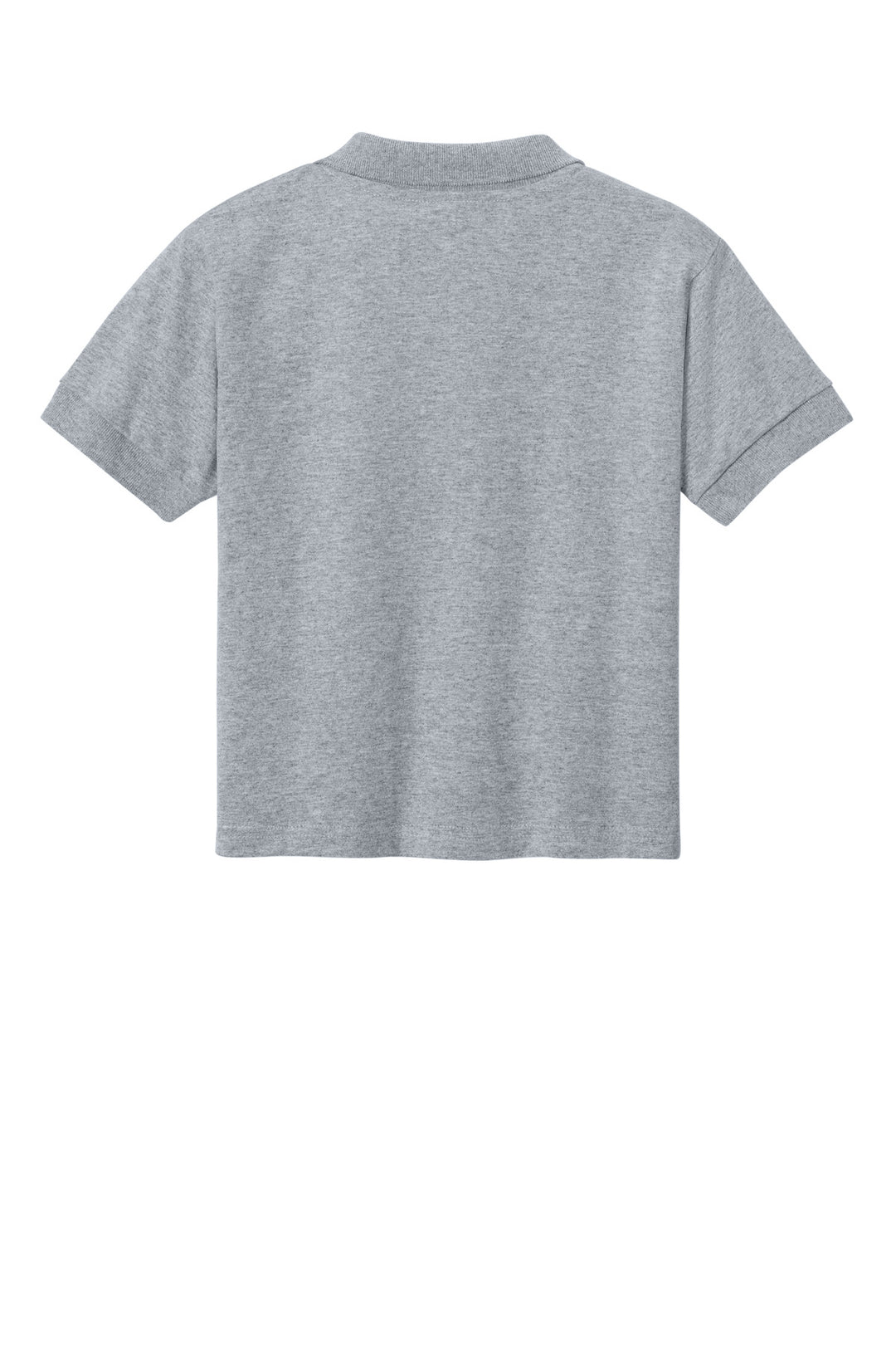 Rear View of Sport Grey Gildan Youth DryBlend 6-Ounce Jersey Knit Sport Shirt. 8800B