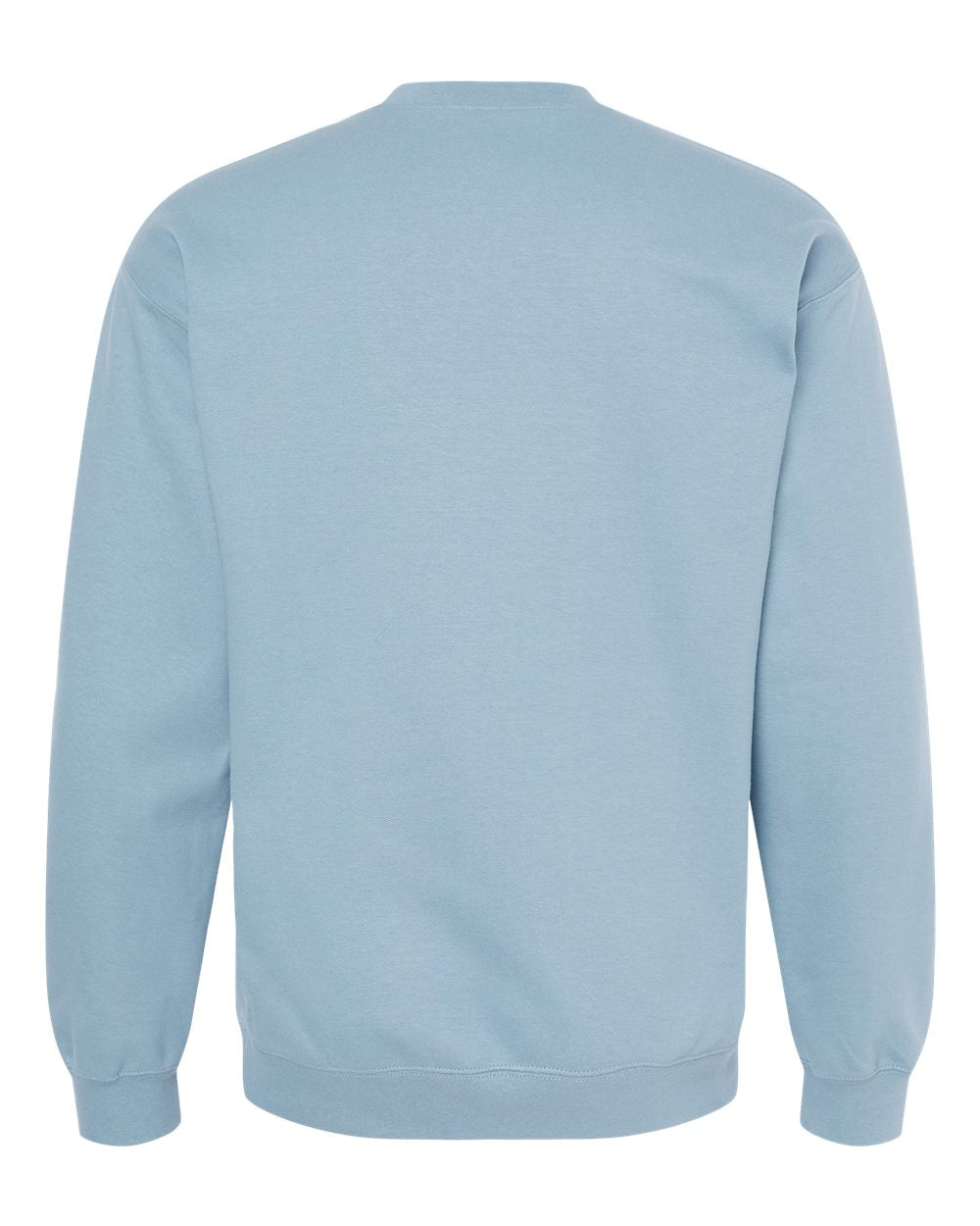 Rear View of Stone Blue Softstyle® Midweight Crewneck Sweatshirt - SF000