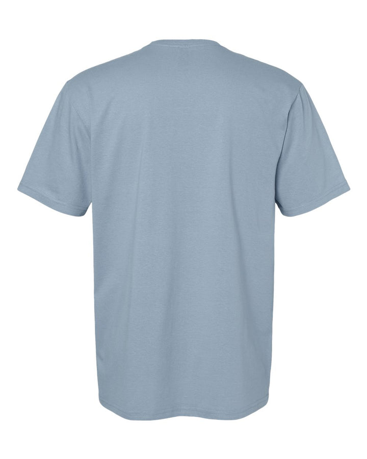 Rear View of Stone Blue Softstyle® T-Shirt - 64000