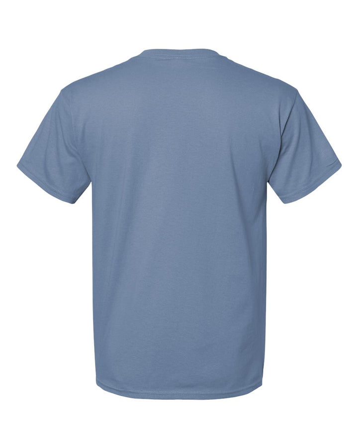 Rear View of Stonewashed Blue Essential-T T-Shirt - 5280