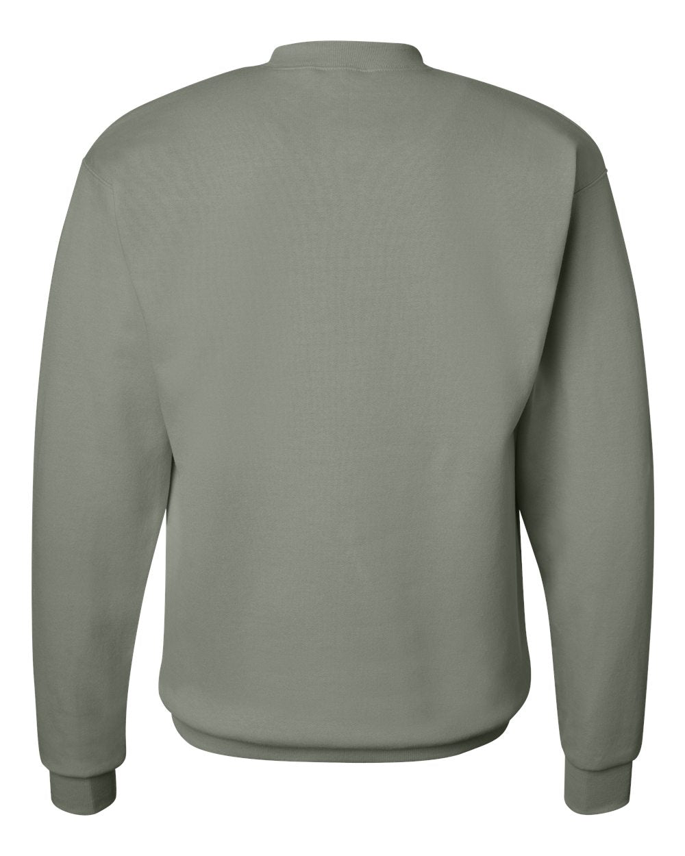Rear View of Stonewashed Green Ecosmart® Crewneck Sweatshirt - P160