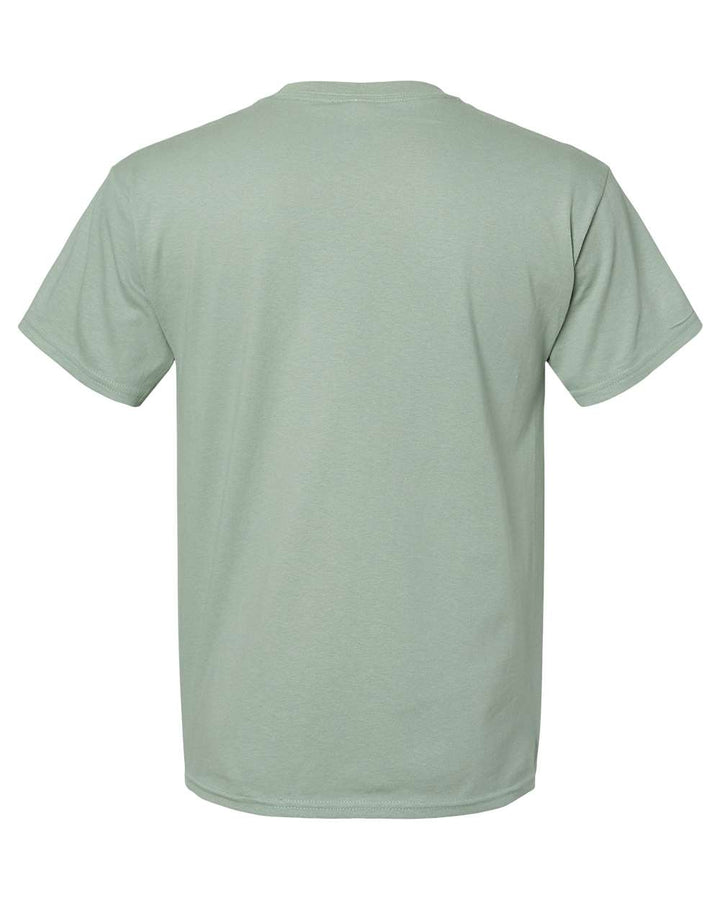 Rear View of Stonewashed Green Essential-T T-Shirt - 5280