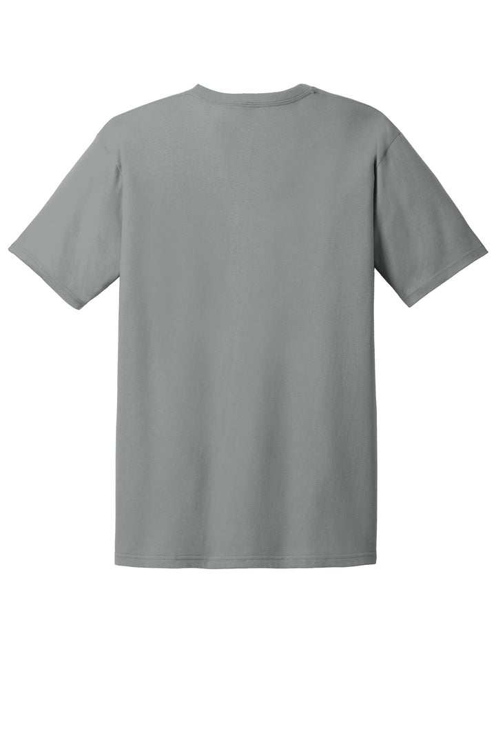 Rear View of Storm Grey Gildan 100% Ring Spun Cotton T-Shirt. 980