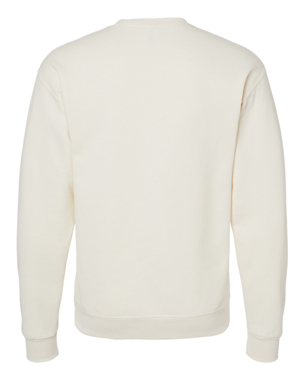 Rear View of Sweet Cream Heather NuBlend® Crewneck Sweatshirt - 562MR