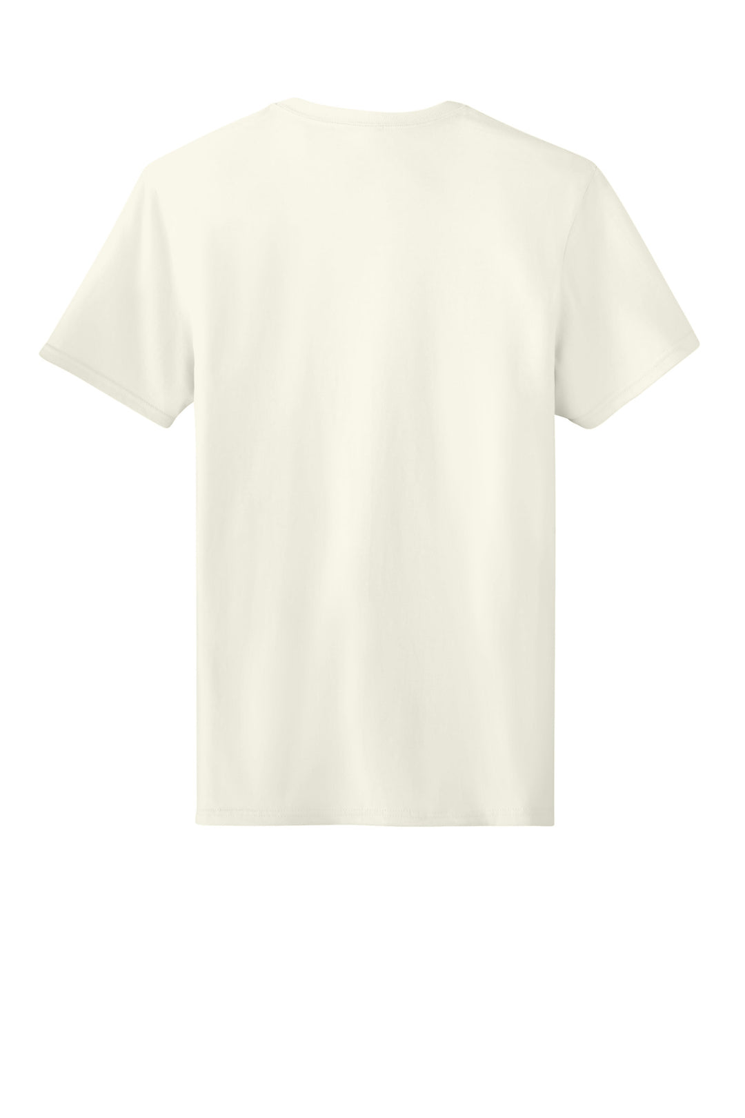 Rear View of SwtCrmHthr Jerzees Unisex Premium Combed Ring Spun Cotton Tee 570M