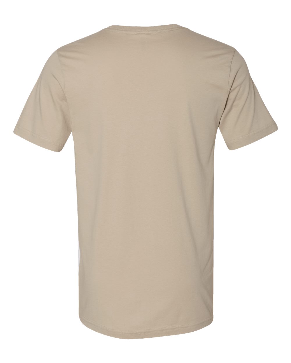 Rear View of Tan Jersey Tee - 3001