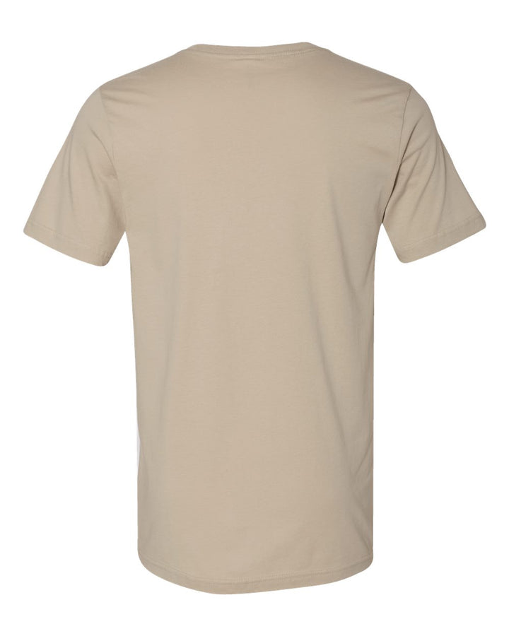 Rear View of Tan Jersey Tee - 3001