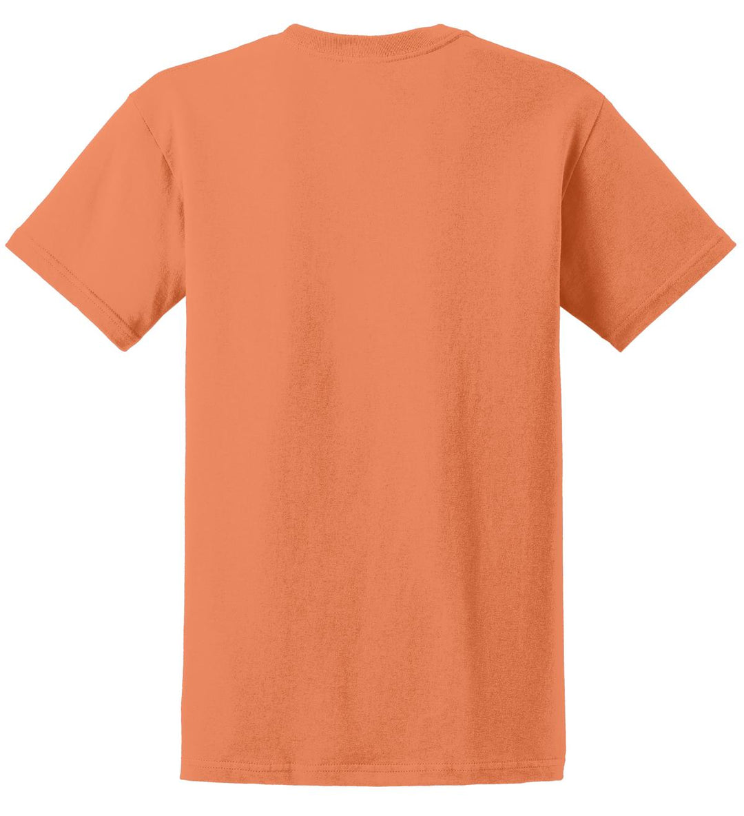 Rear View of Tangerine Gildan - Ultra Cotton 100% US Cotton T-Shirt. 2000