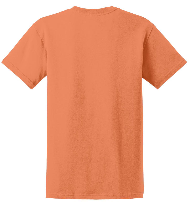 Rear View of Tangerine Gildan - Ultra Cotton 100% US Cotton T-Shirt. 2000