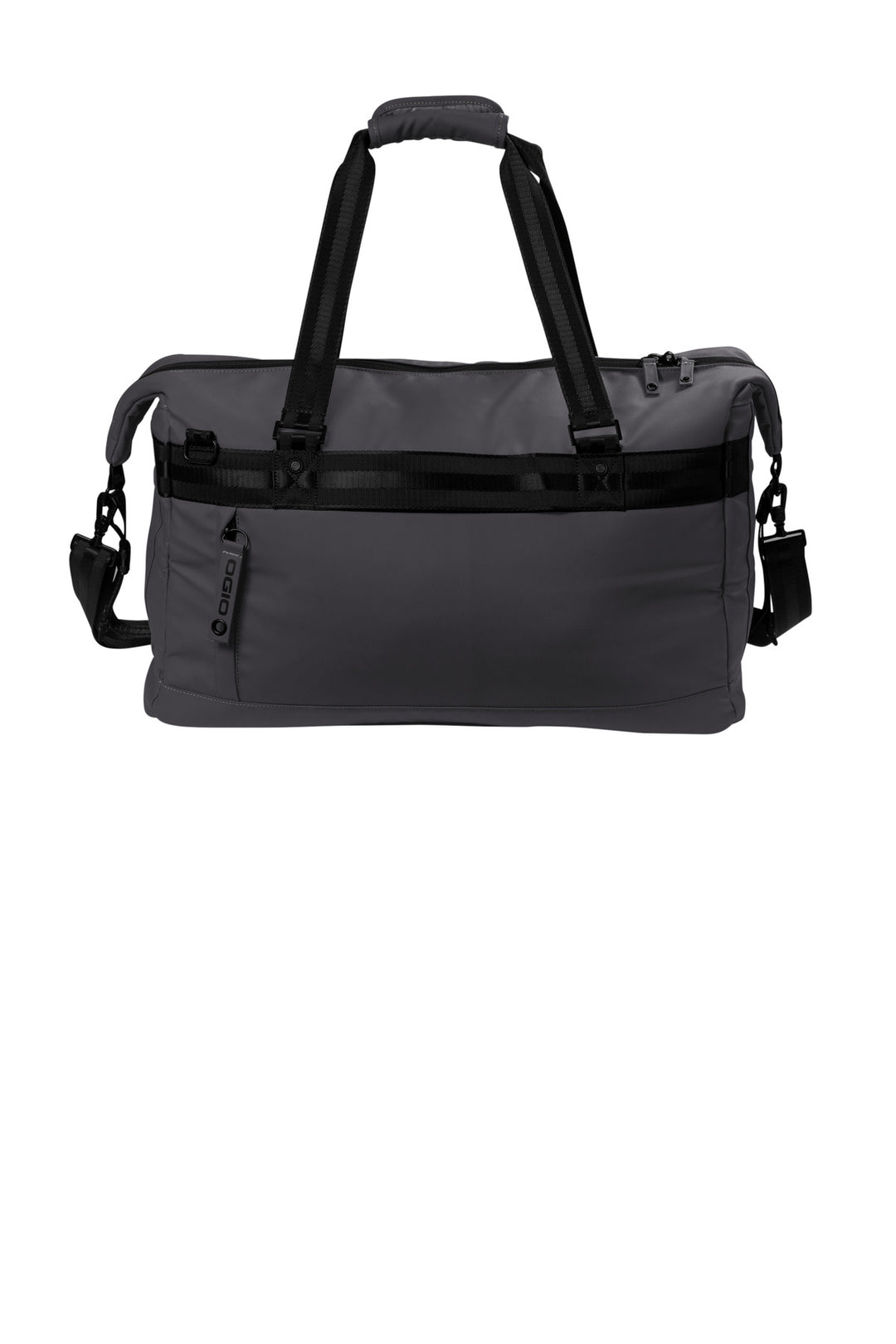 Rear View of TarmacGrey OGIO Commuter Duffel . 411098
