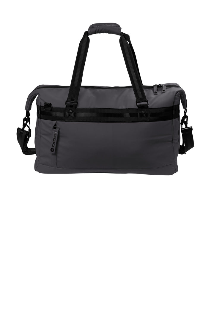 Rear View of TarmacGrey OGIO Commuter Duffel . 411098