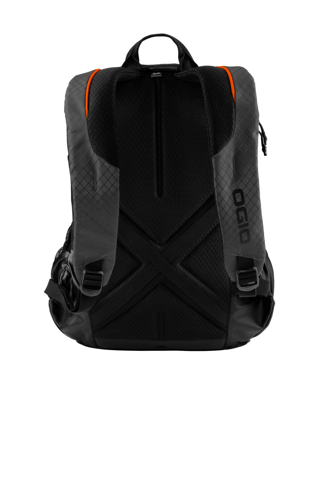 Rear View of Tarmac/Orange OGIO Basis Pack. 91003