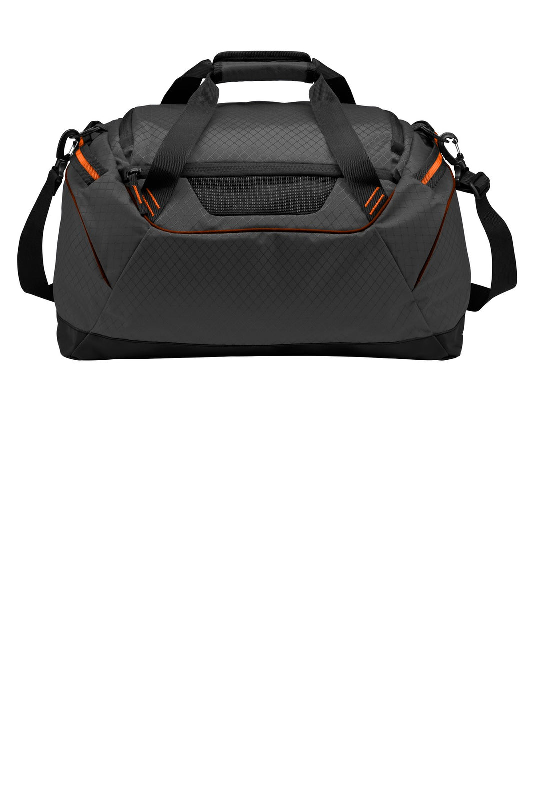 Rear View of Tarmac/Orange OGIO Catalyst Duffel. 95001