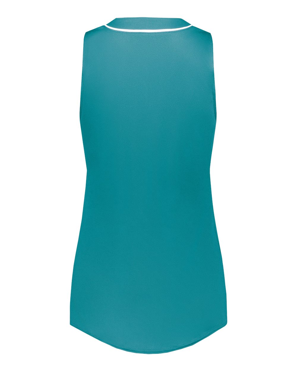 Rear View of Teal/ White Women's Cutter Jersey - 6913