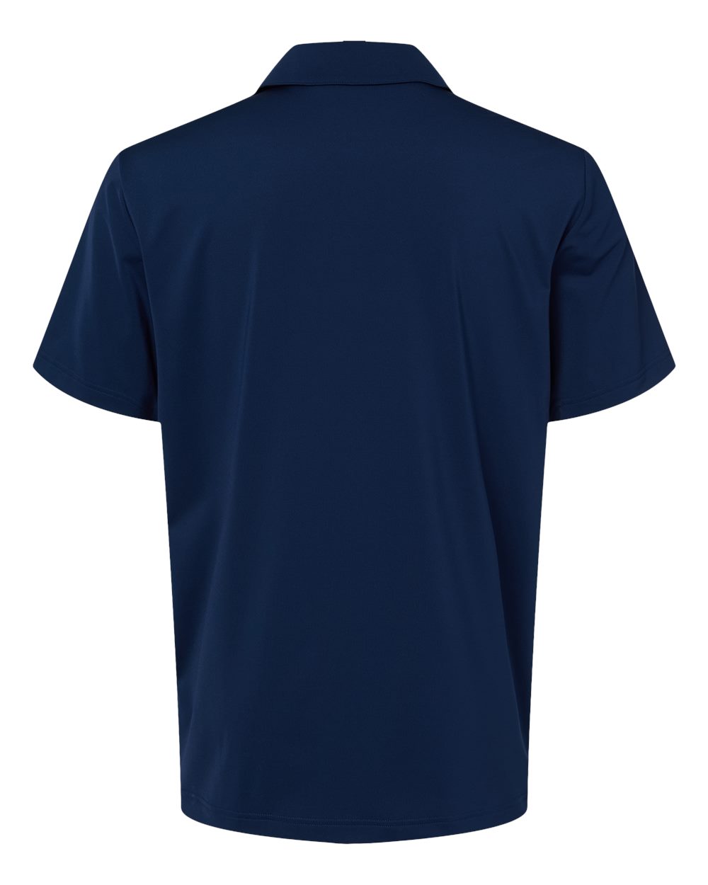 Rear View of Team Navy Blue Ultimate Solid Polo - A514