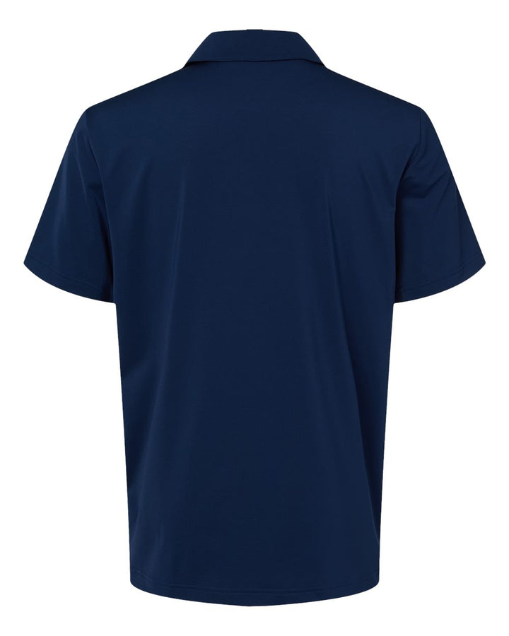 Rear View of Team Navy Blue Ultimate Solid Polo - A514