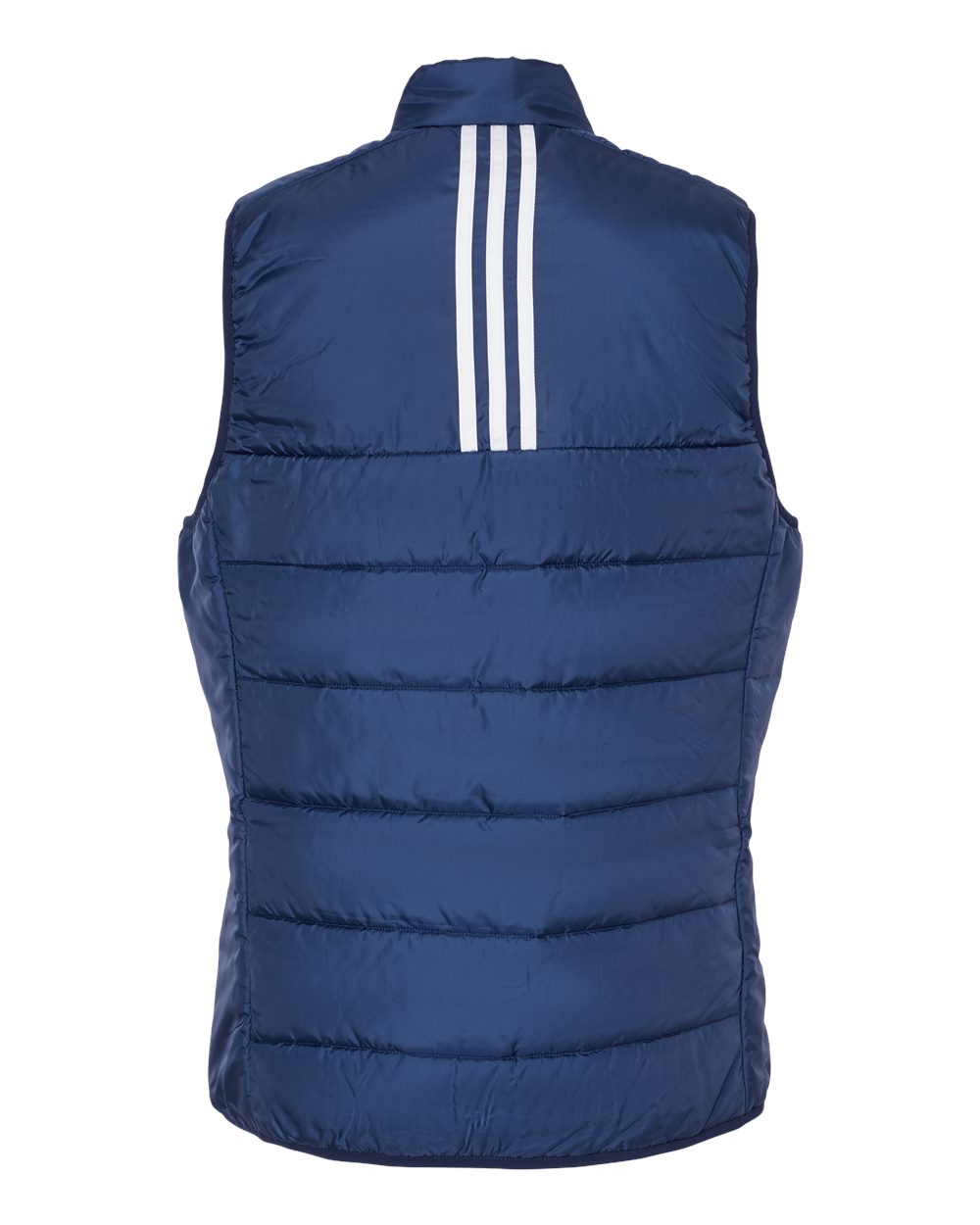 Rear View of Team Navy Blue Women's Puffer Vest - A573