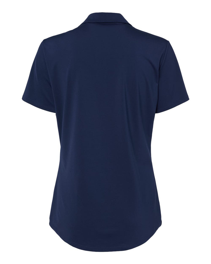 Rear View of Team Navy Blue Women's Ultimate Solid Polo - A515
