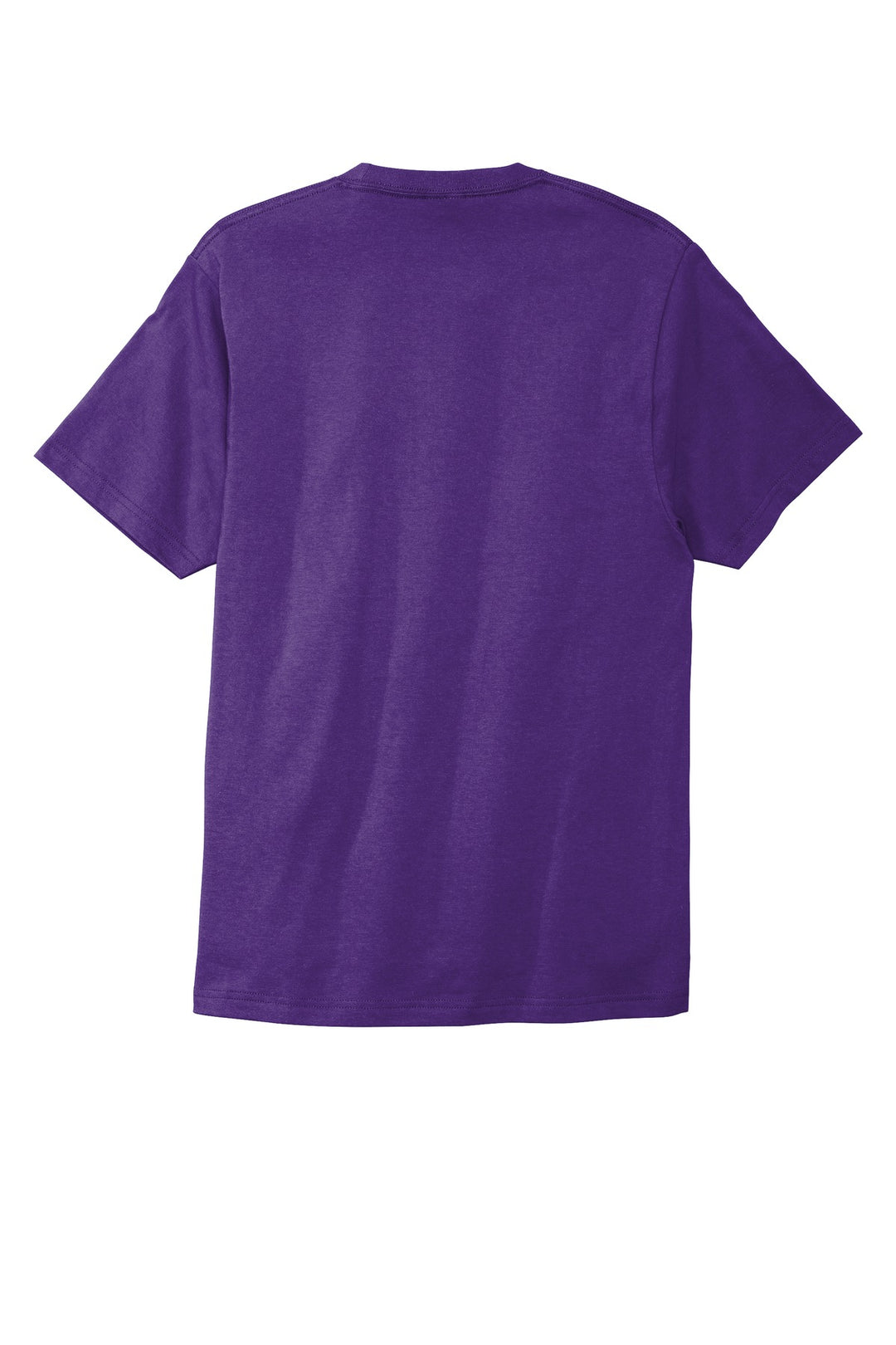 Rear View of Team Purple Port & Company Bouncer Tee PC600