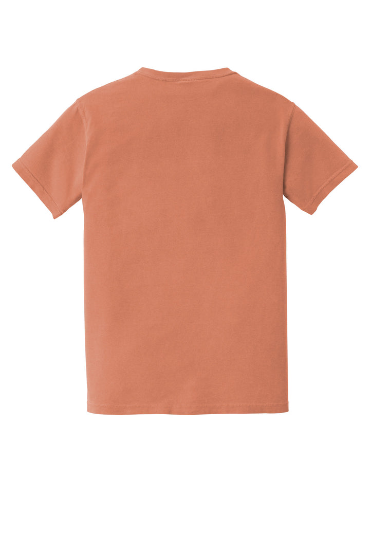 Rear View of Terracota COMFORT COLORS Heavyweight Ring Spun Pocket Tee. 6030