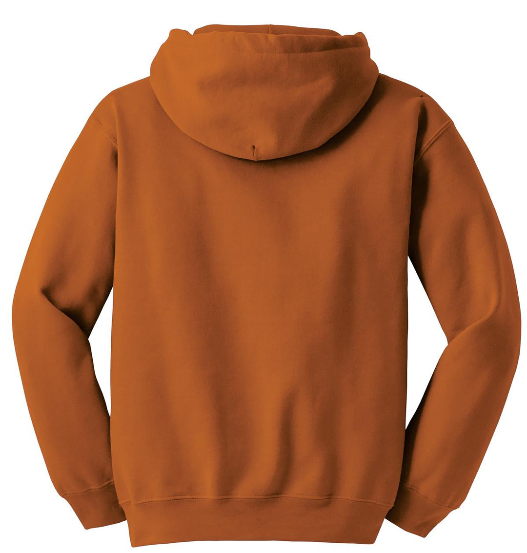 Rear View of Texas Orange Gildan - DryBlend Pullover Hooded Sweatshirt. 12500