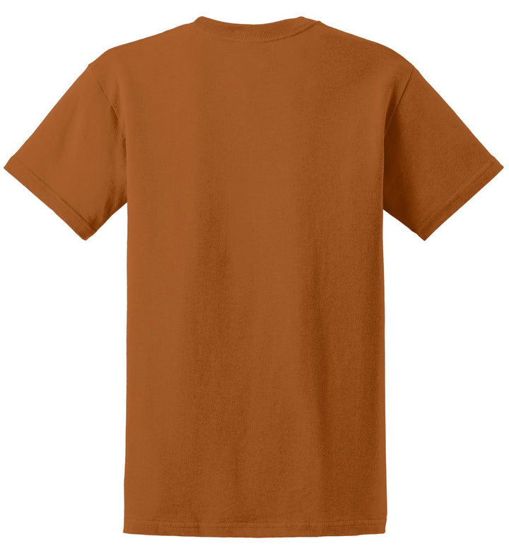 Rear View of Texas Orange Gildan - Ultra Cotton 100% US Cotton T-Shirt. 2000