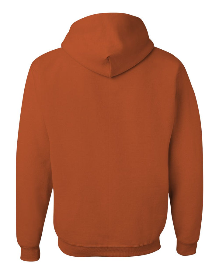 Rear View of Texas Orange NuBlend® Hooded Sweatshirt - 996MR