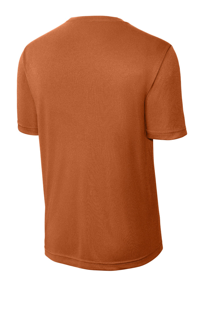 Rear View of Texas Orange Sport-Tek PosiCharge Competitor Tee. ST350
