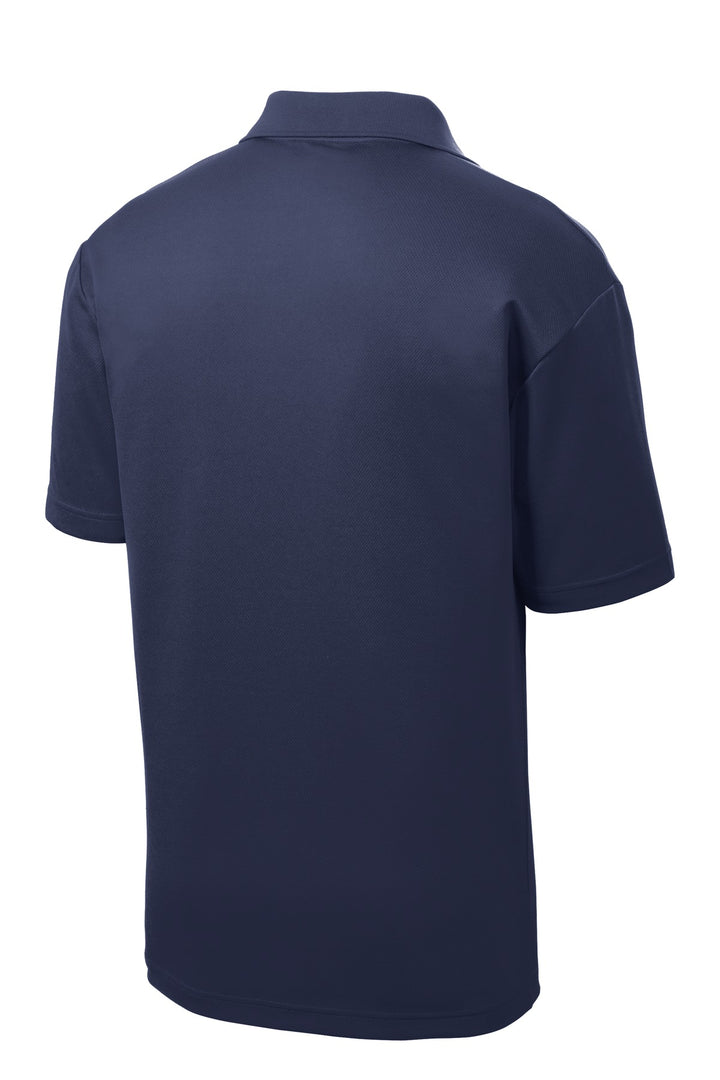 Rear View of True Navy Sport-Tek PosiCharge RacerMesh Polo. ST640