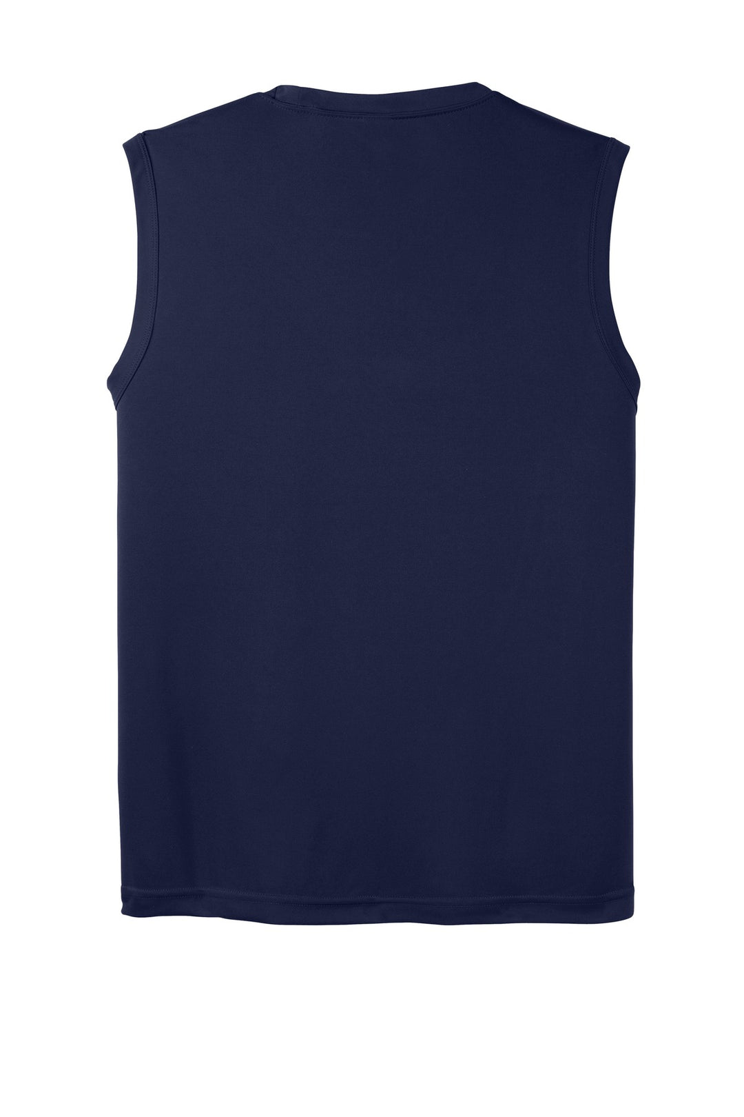 Rear View of True Navy Sport-Tek Sleeveless PosiCharge Competitor Tee. ST352