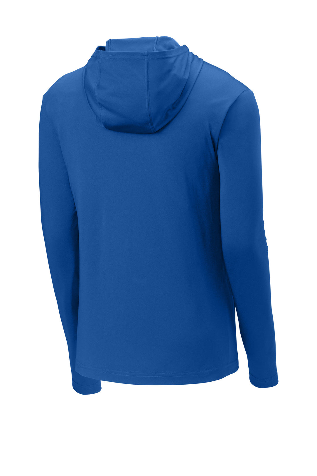 Rear View of True Royal Sport-Tek PosiCharge Competitor Hooded Pullover. ST358