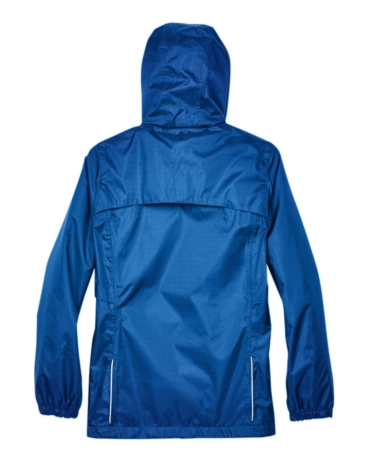 Rear View of True Royal Women's Climate Seam-Sealed Lightweight Variegated Ripstop Jacket - 78185