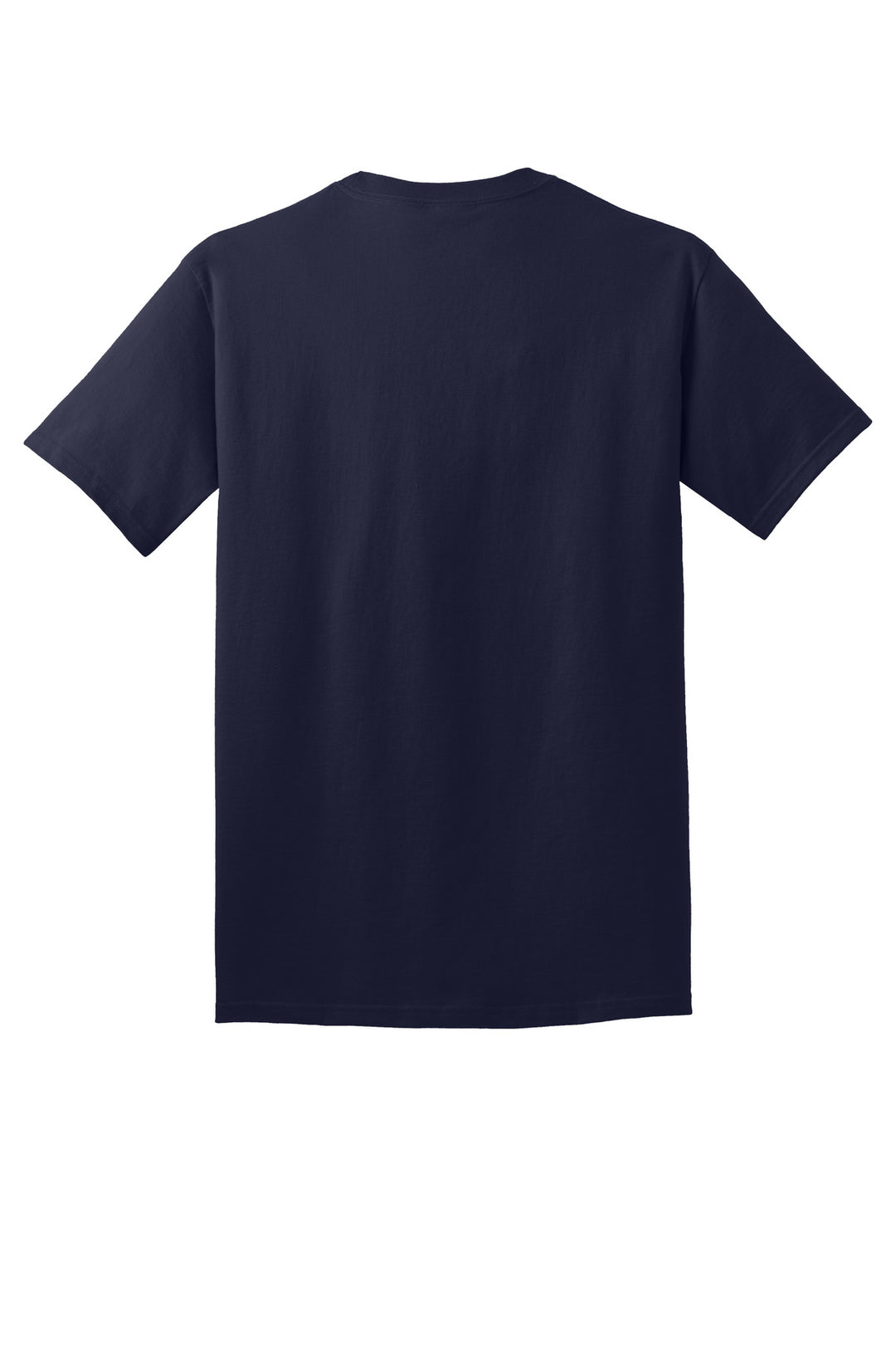 Rear View of TrueNavy Port & Company - Core Cotton Tee. PC54