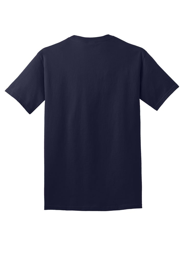 Rear View of TrueNavy Port & Company - Core Cotton Tee. PC54
