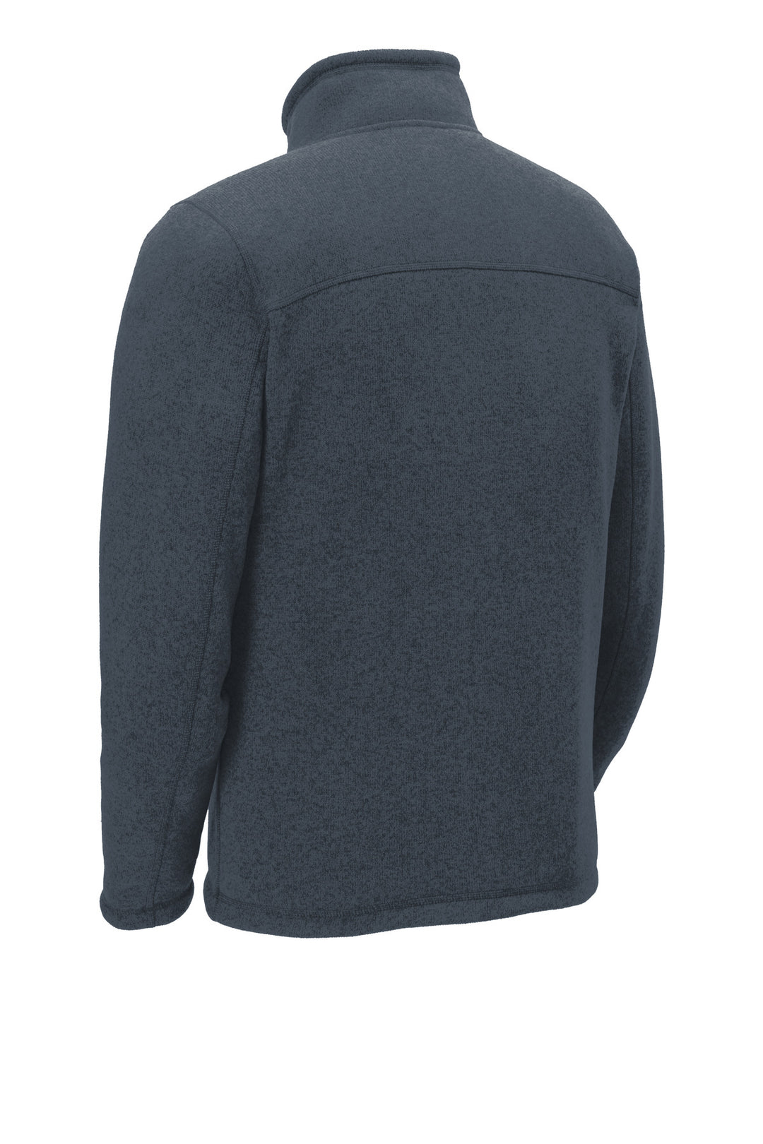 Rear View of Urban Navy Hth The North Face Sweater Fleece Jacket. NF0A3LH7