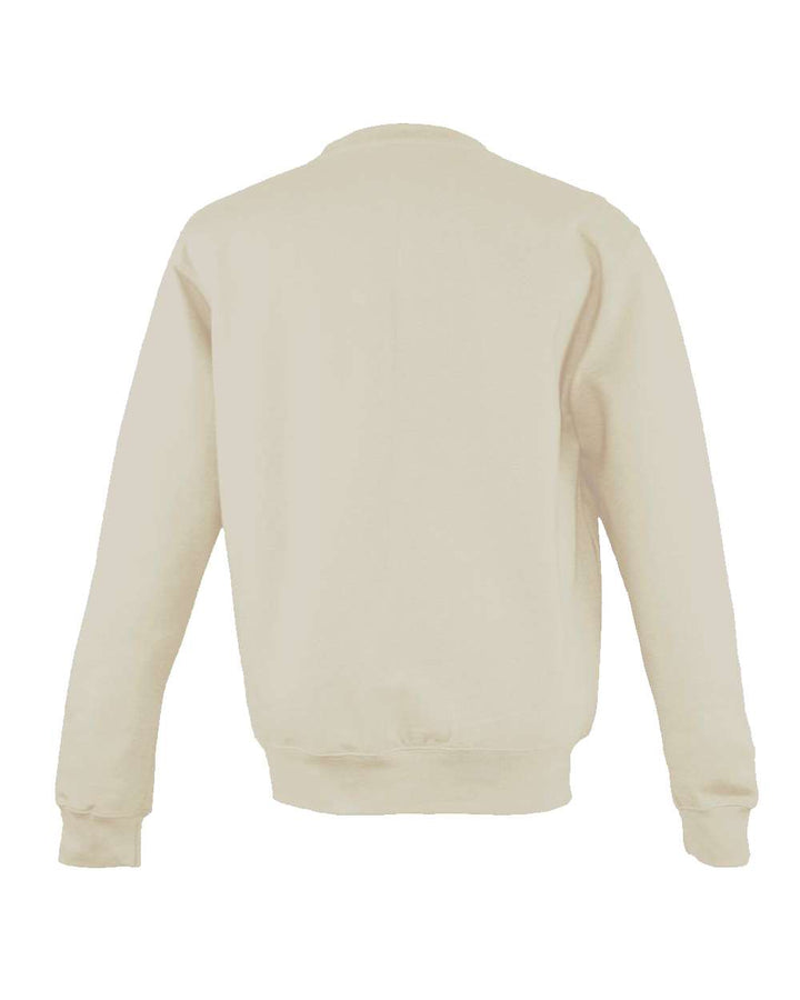 Rear View of Vanilla Milkshake College Crewneck Sweatshirt - JHA030