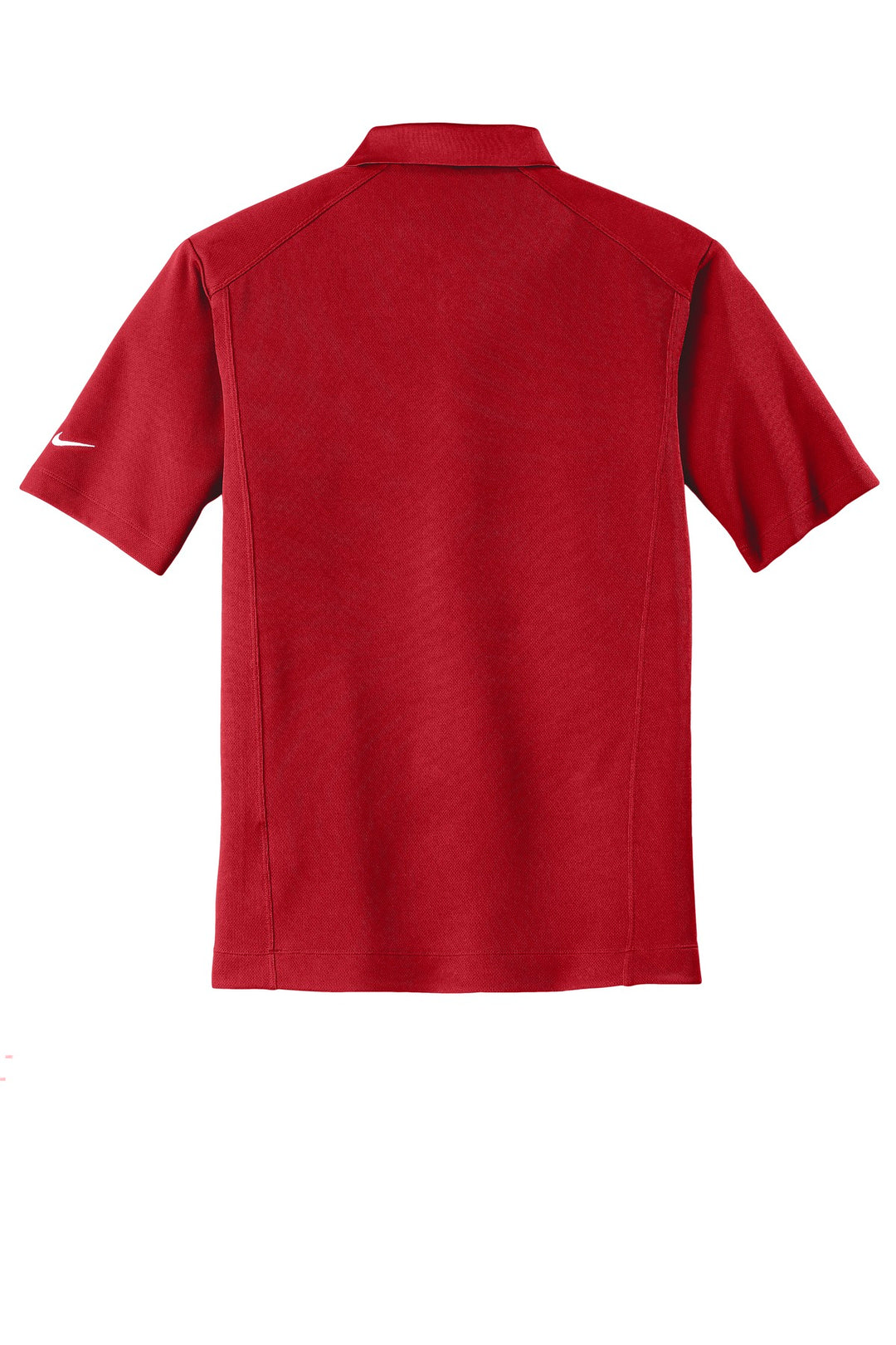 Rear View of Varsity Red Nike Dri-FIT Classic Polo. 267020