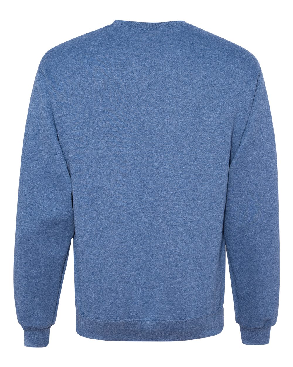 Rear View of Vintage Heather Blue NuBlend® Crewneck Sweatshirt - 562MR