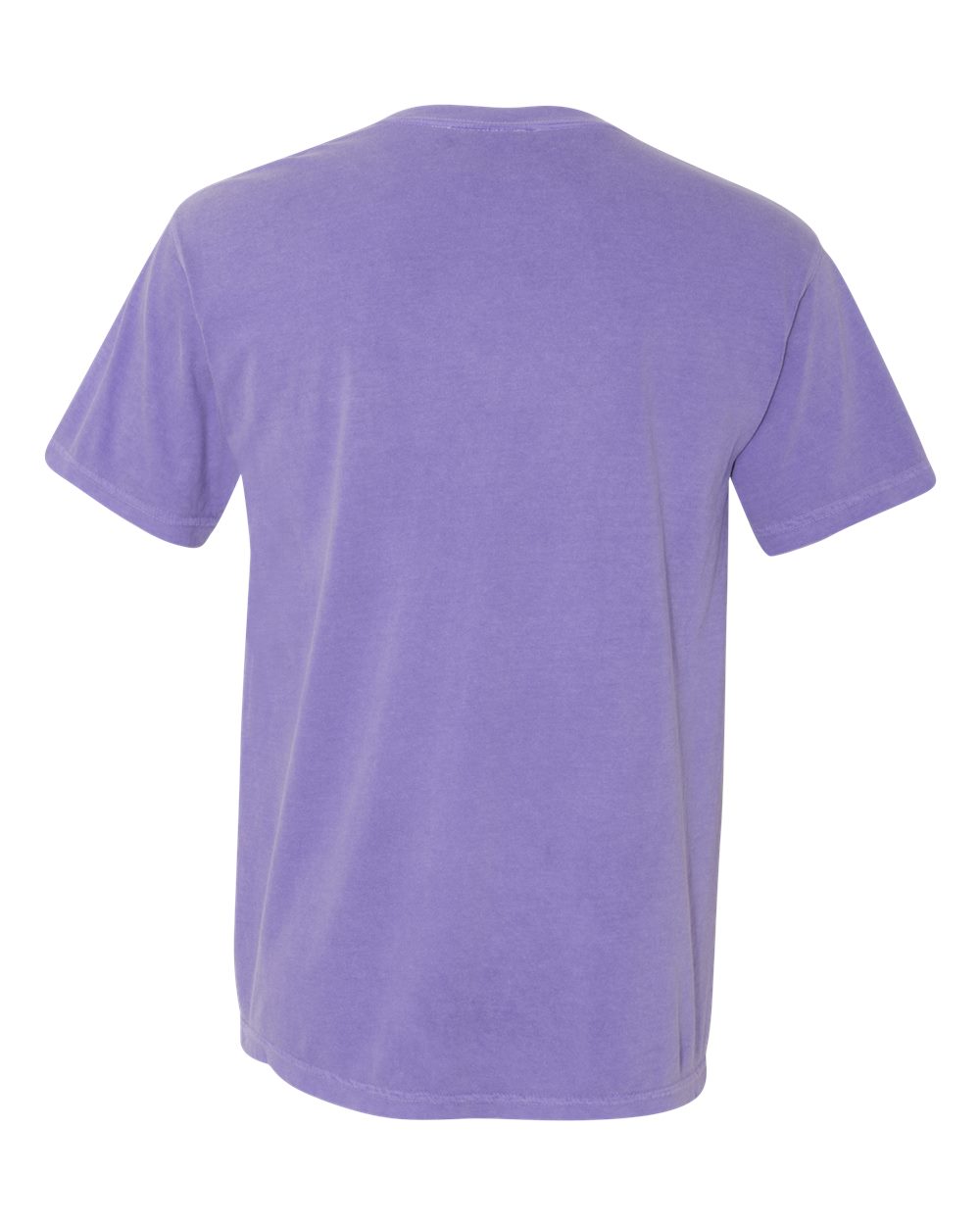 Rear View of Violet Garment-Dyed Heavyweight Pocket T-Shirt - 6030