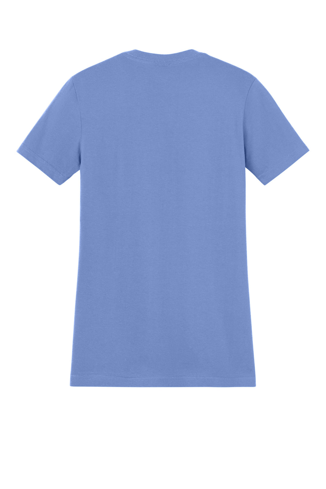 Rear View of Violet Gildan Women's Softstyle Midweight Tee 65000L