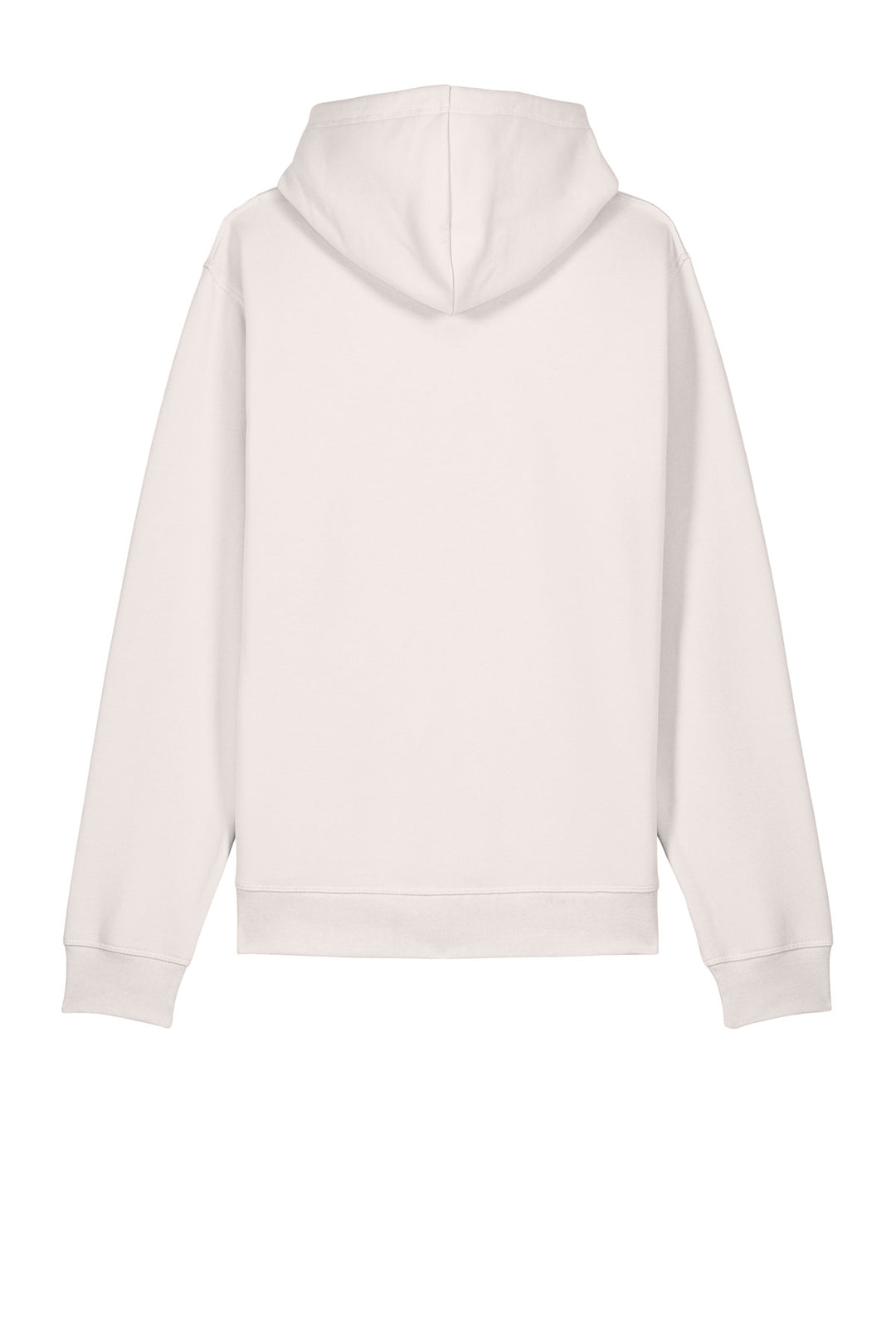 Rear View of VtgWhite Stanley/Stella Unisex Drummer 2.0 Hooded Sweatshirt SXU009