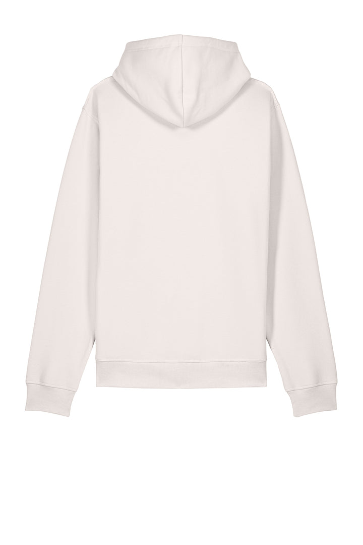 Rear View of VtgWhite Stanley/Stella Unisex Drummer 2.0 Hooded Sweatshirt SXU009