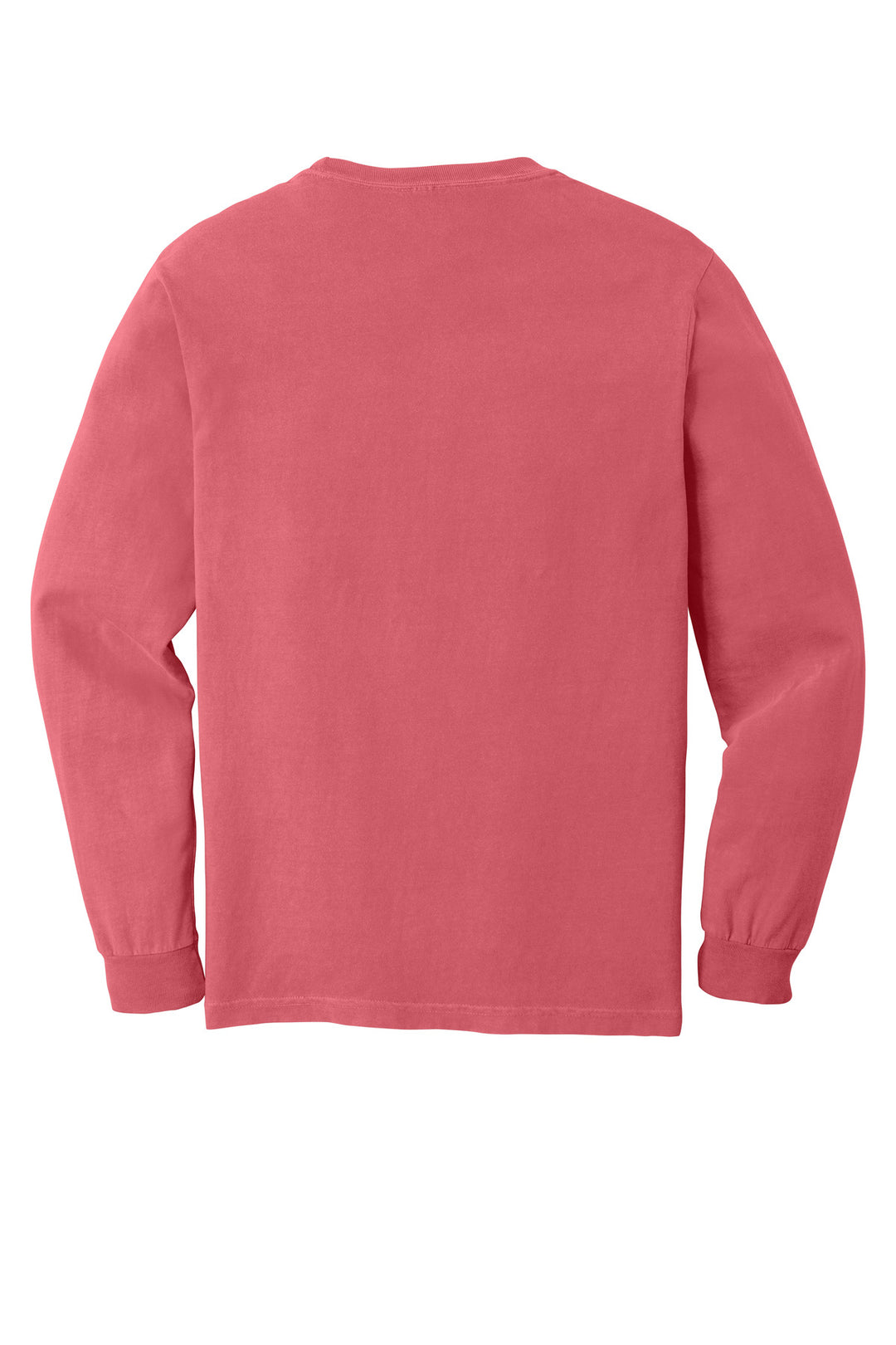 Rear View of Watermelon COMFORT COLORS Heavyweight Ring Spun Long Sleeve Tee. 6014
