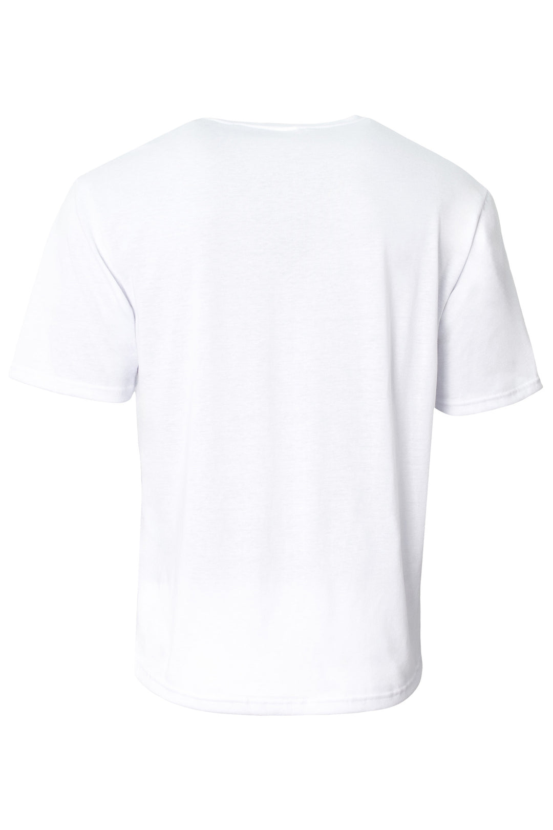 Rear View of White A4 Softek Short Sleeve Tee A4N3013