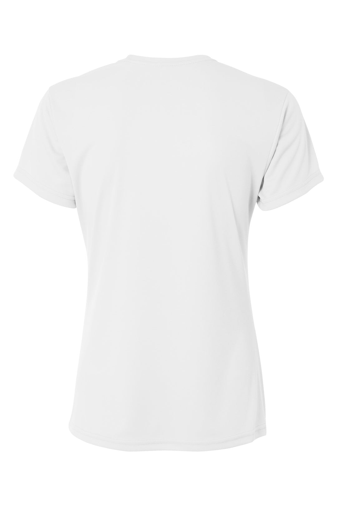 Rear View of White A4 Women's Cooling Performance Short Sleeve Tee A4NW3201