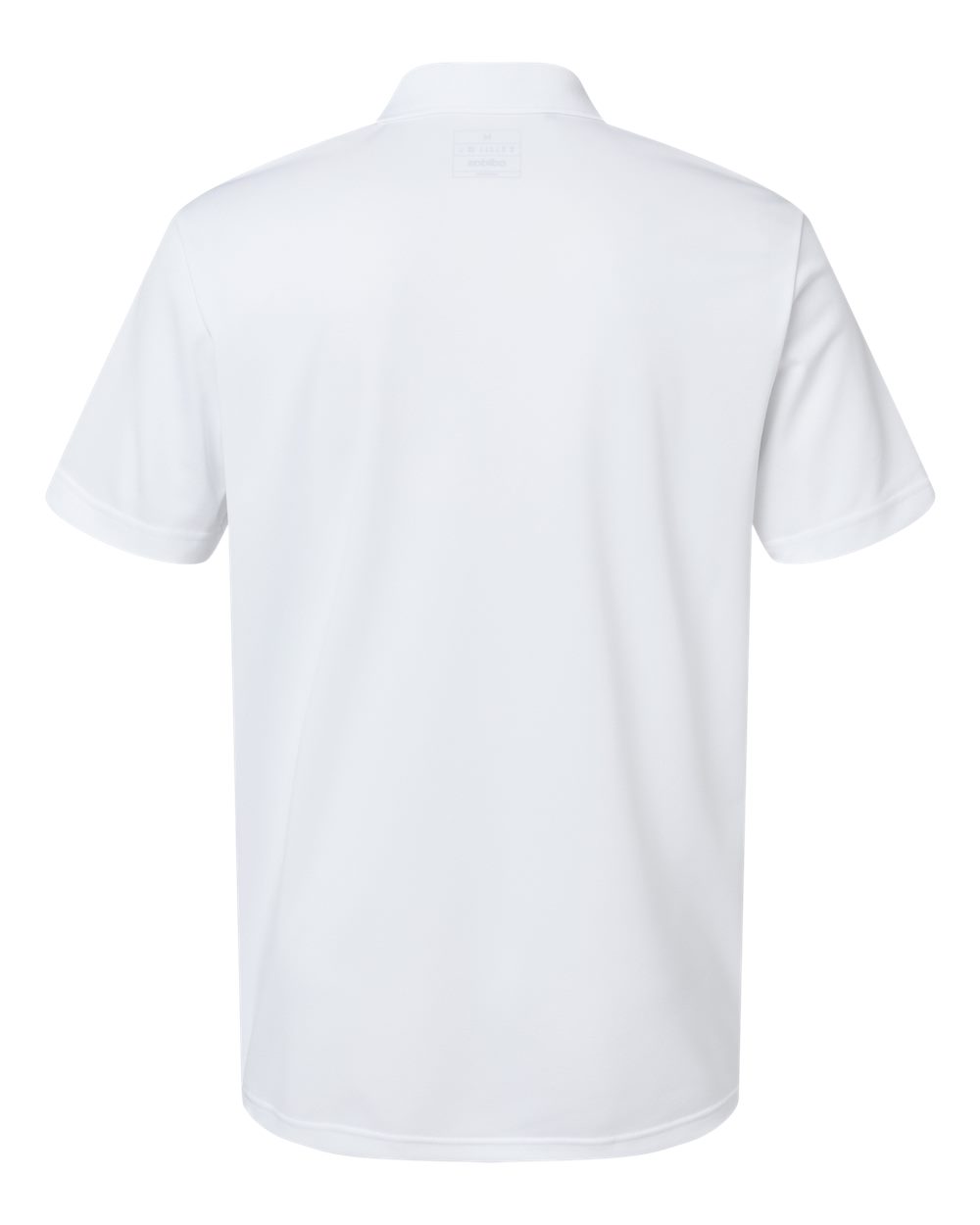 Rear View of White Basic Sport Polo - A430