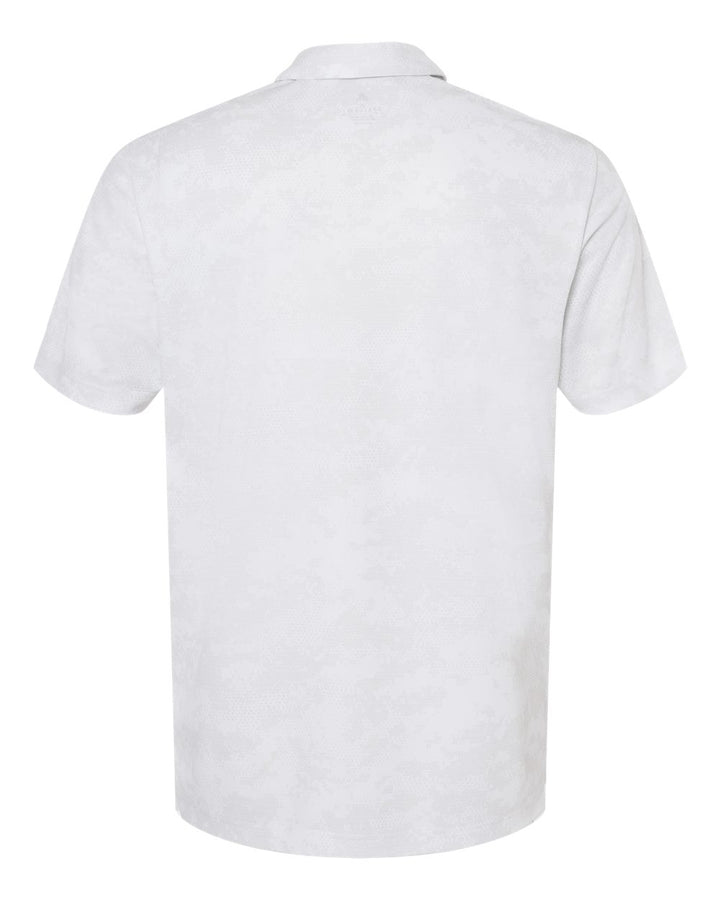 Rear View of White Camo Polo - A550