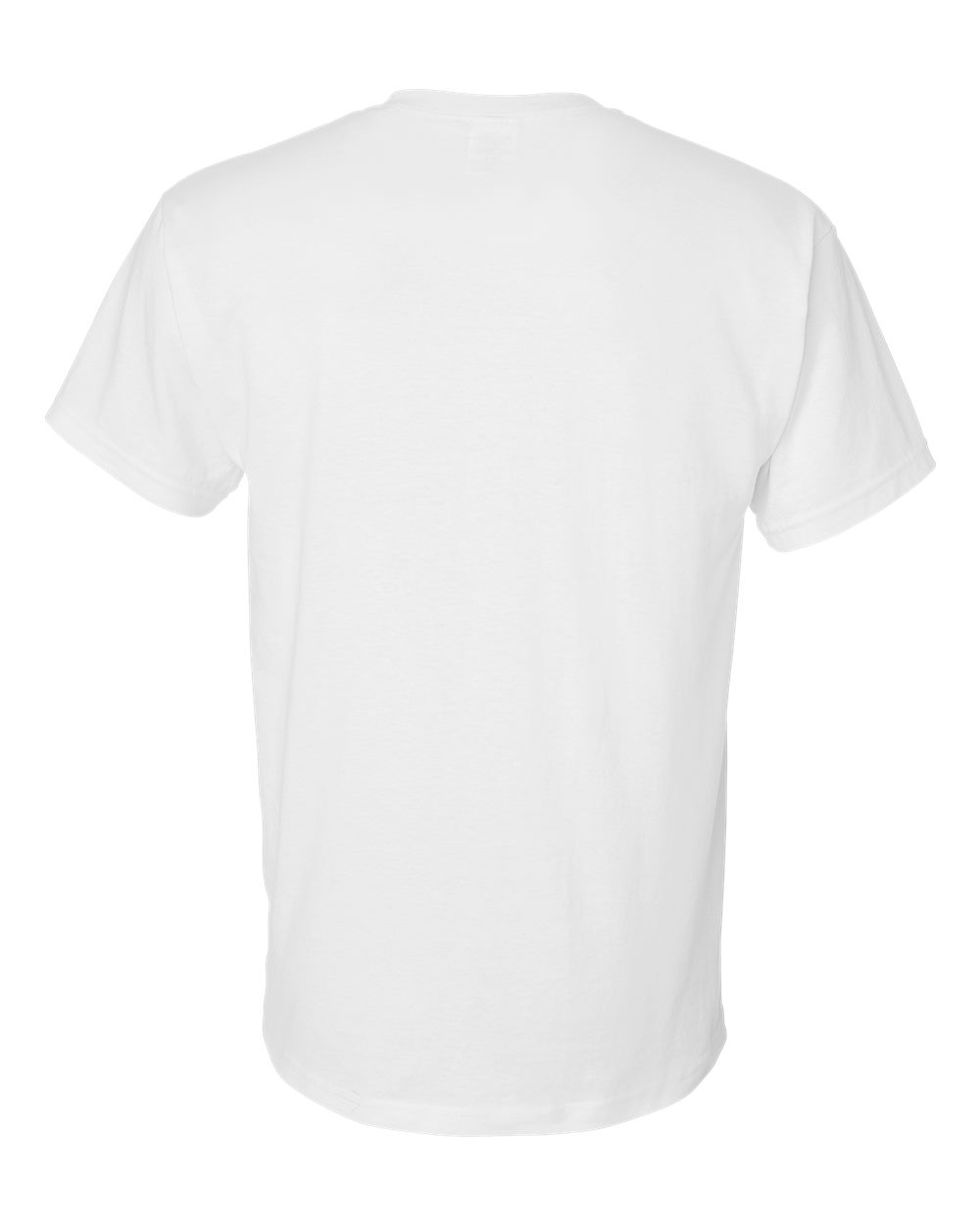 Rear View of White DryBlend® T-Shirt - 8000
