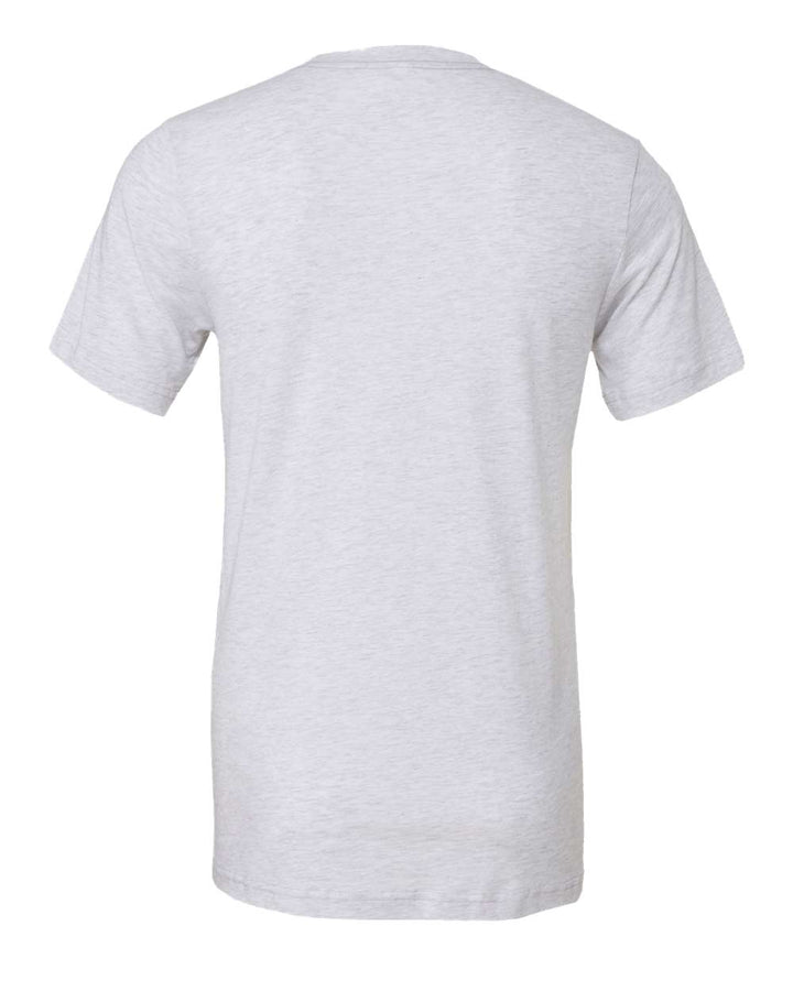 Rear View of White Fleck Triblend Triblend Tee - 3413