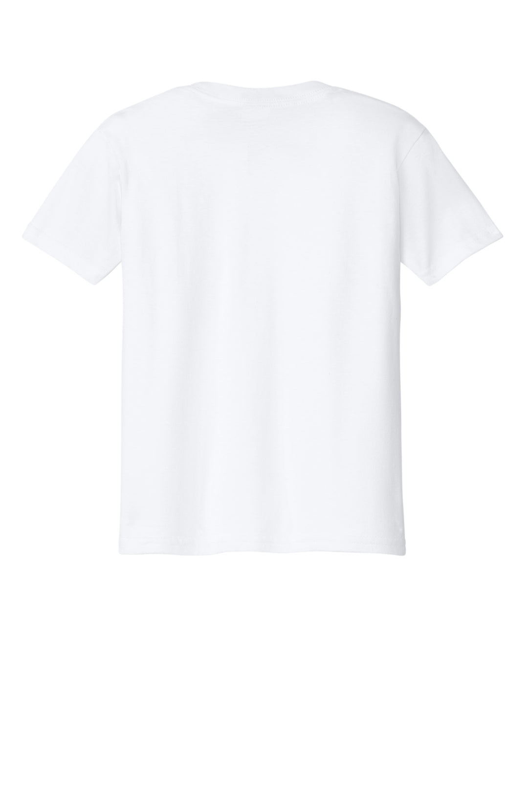 Rear View of White Gildan Youth Softstyle Midweight Tee 65000B